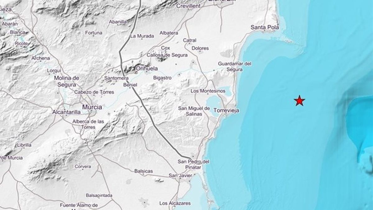 Se registra un terremoto de 4.0 de apenas cinco segundos de duración en Alicante