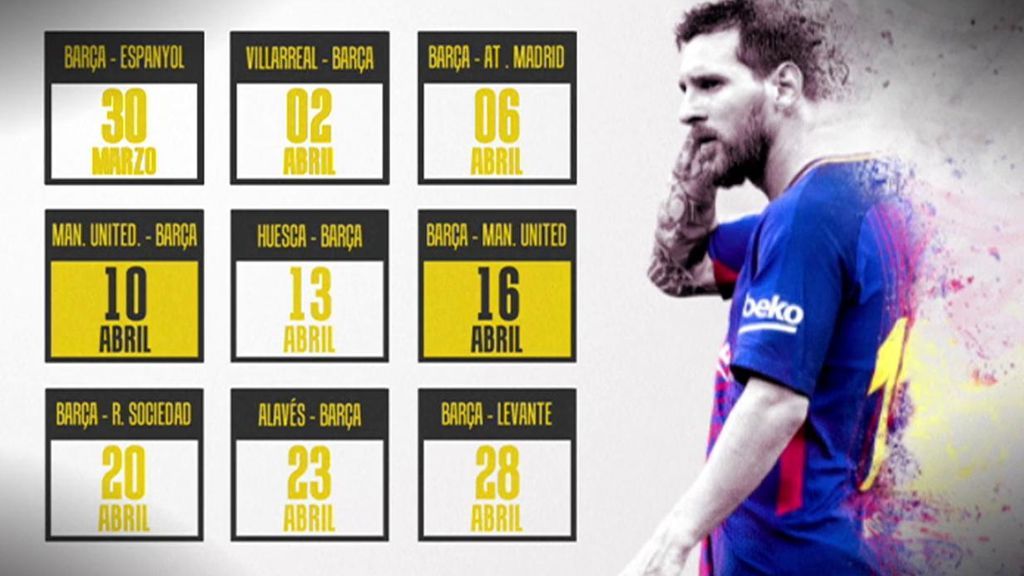 Messi se dosificará hasta final de temporada ¿Jugará el derbi catalán?