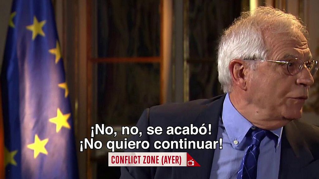 Josep Borrell la lía en la televisión alemana: “Usted no es un policía”