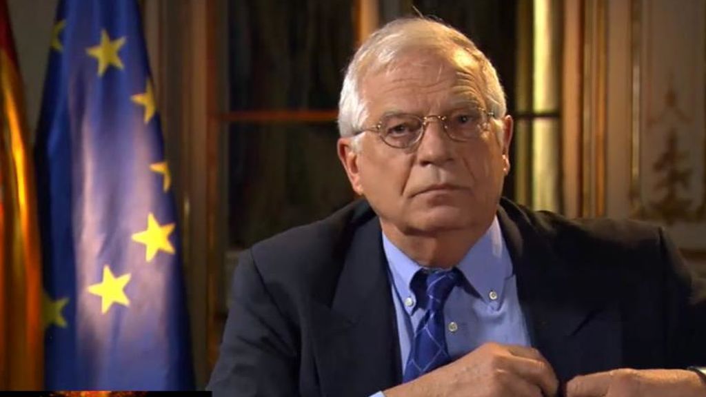 Borrell para una entrevista en una televisión alemana por las preguntas "sesgadas"