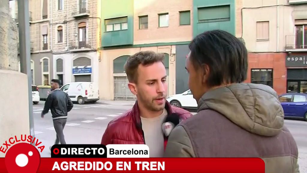 Exclusiva I Habla el joven agredido en la renfe de Barcelona y nos enseña sus heridas