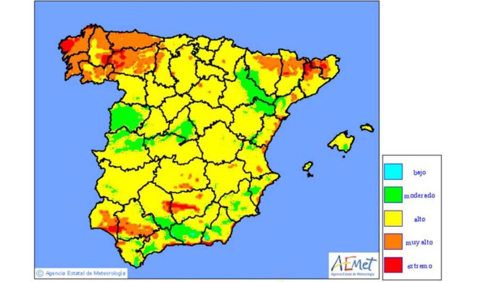 riesgo de incendio+