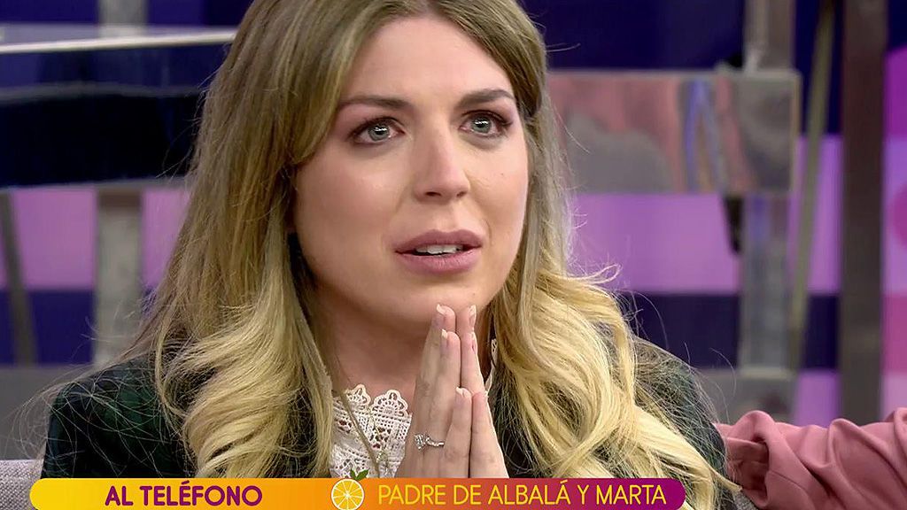 Marta Albalá se rompe ante la llamada de su padre en directo: "Olvídate de que existo, no quiero escucharte"