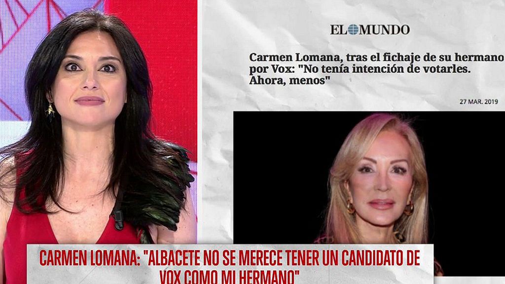 Carmen Lomana vuelve a cargar contra su hermano Rafa: “Mejor que no abra la boca y que esté calladito”