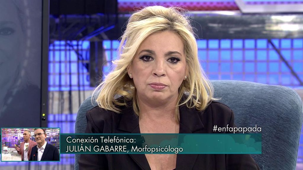 El morfopsicólogo que habló de la zona íntima de Carmen Borrego entra en directo para disculparse con ella