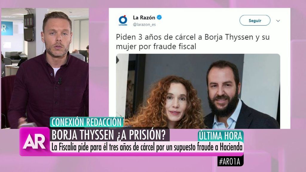 Fiscalía pide 3 años de prisión para Borja Thyssen y su mujer por un supuesto fraude a Hacienda