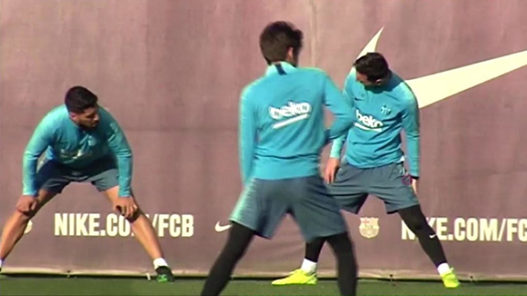 Los gestos de Messi en el entrenamiento del Barça que preocupan a los culés