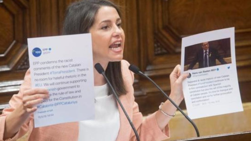 La última bronca de Arrimadas en el Parlament