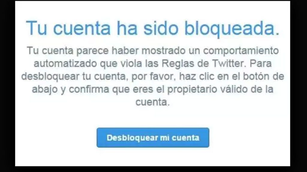 Twitter habilita un mecanismo en su 'app' para que los usuarios bloqueados Twitter habilita un mecanismo en su 'app' para que los usuarios bloqueados