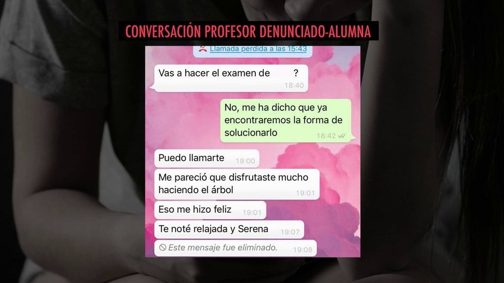 Los mensajes del profesor de Granada denunciado por acoso sexual por siete alumnas