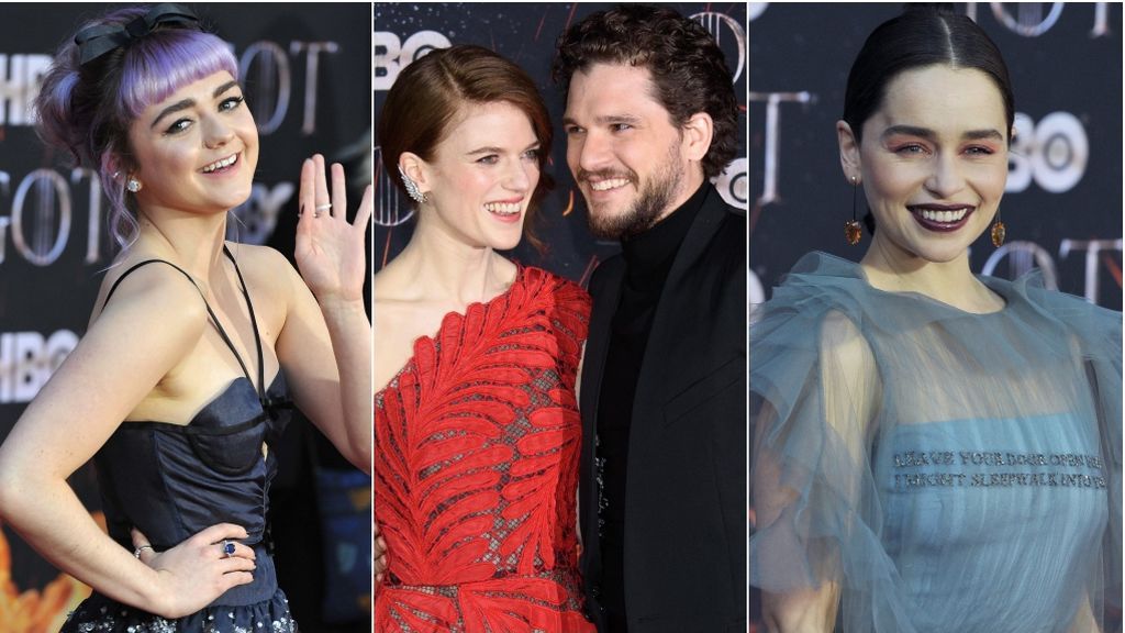 Emilia clarke hot sale vestido rojo