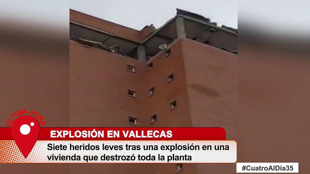 Siete heridos tras una explosión en una vivienda en Madrid