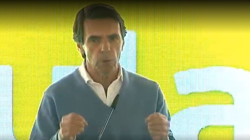 Aznar: "No podemos permitirnos darles una alegría en el 28 de abril a los golpistas"