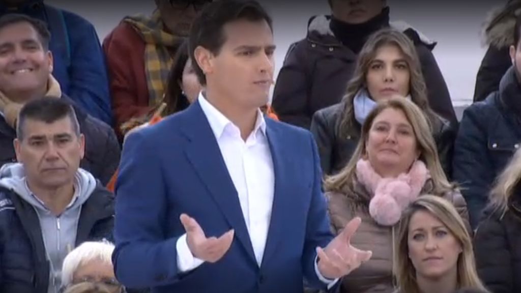 Rivera presenta el lema de Ciudadanos para las elecciones del 28A: "¡Vamos! Ciudadanos"