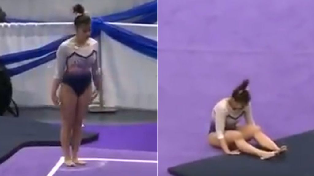 El brutal momento en el que una gimnasta se rompe las dos piernas a la vez al caer de una pirueta El brutal momento en el que una gimnasta se rompe las dos piernas a la vez al caer de una pirueta