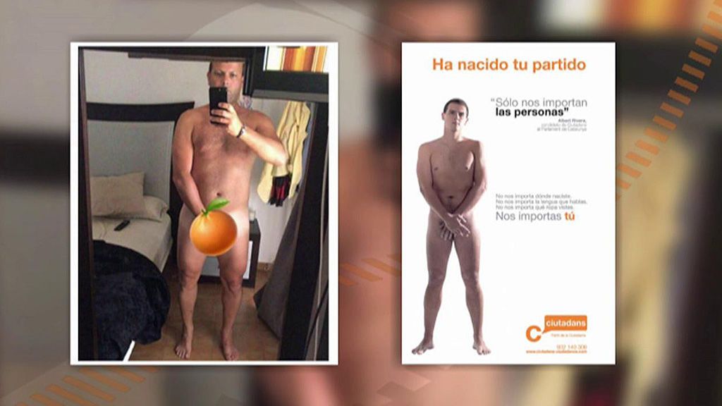 Un candidato de Ciudadanos en Almería se desnuda y lo cuelga en sus redes