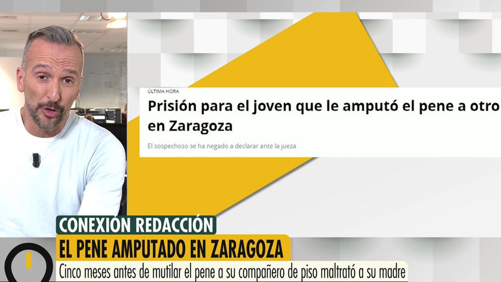 El hombre que le amputó el pene a su amigo en Zaragoza, detenido por lanzarle un martillo a su propia madre