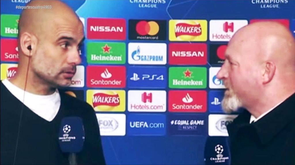 El momento de tensión de Guardiola con un periodista tras la derrota del City: “Mi trabajo es fácil”