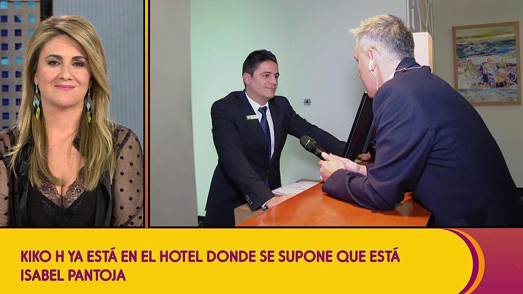 Kiko Hernández intenta sonsacar información en el hotel en el que (supone) está Isabel Pantoja
