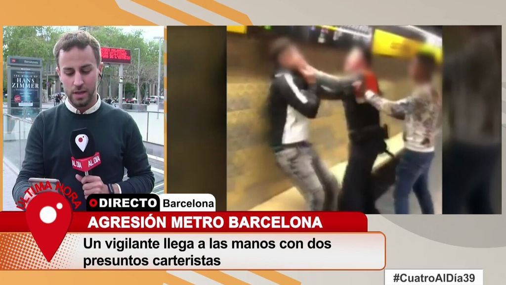 Nueva agresión en el metro de Barcelona: un vigilante llega a las manos con dos presuntos carteristas