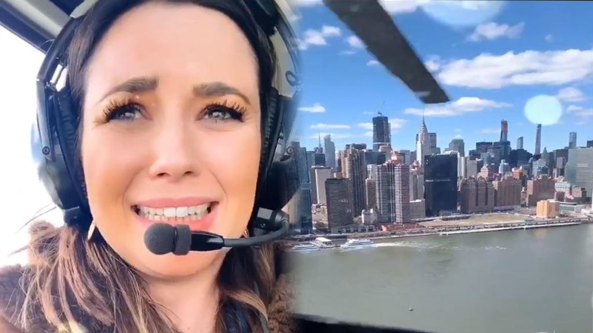 Vivimos con Dafne Fernández su vuelo en helicóptero por NY: “¡Lo he pasado muy mal!”