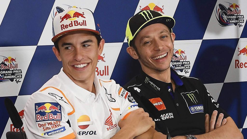 Marc Márquez tras su saludo con Valentino Rossi: "Era el momento, como el beso a una chica"