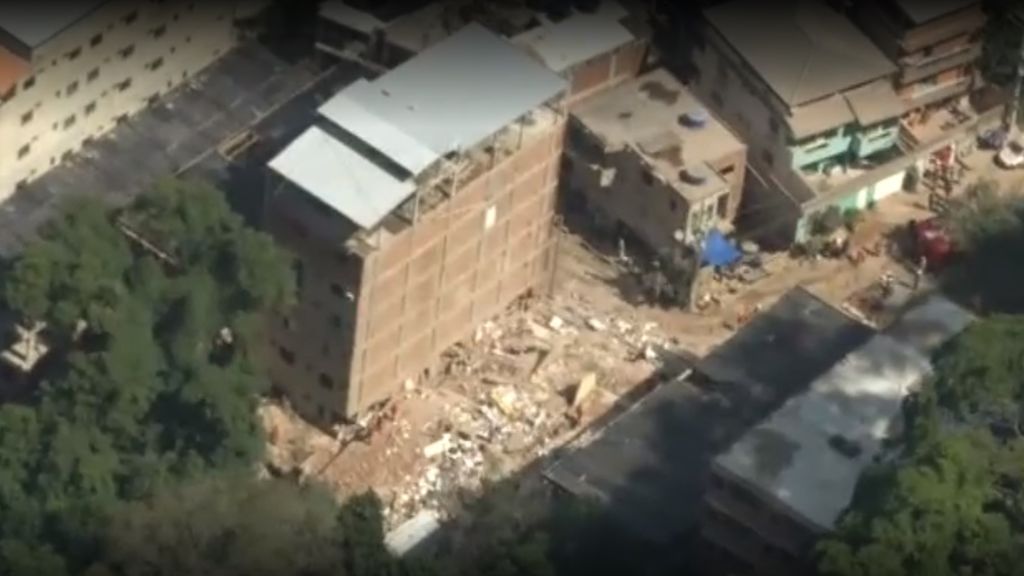 Elevan a cinco el número de muertos tras el derrumbe de dos edificios en Río de Janeiro