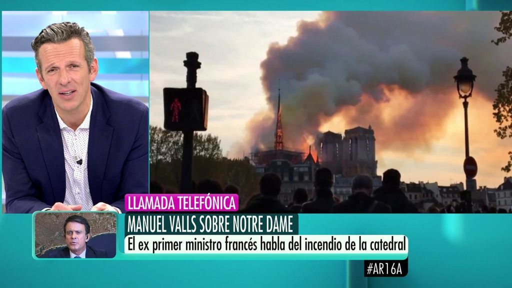 Manuel Valls, sobre el incendio en Notre Dame: "Se nos rompió el corazón"