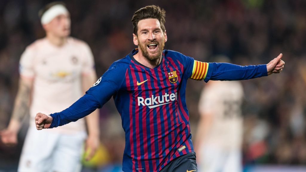 El Camp Nou se rinde a Messi tras una nueva exhibición ante el Manchester United