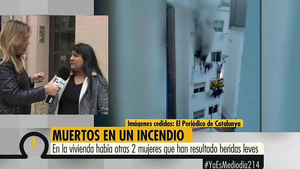 Una vecina del bloque incendiado en Hospitalet de Llobregat: “Salimos corriendo con lo puesto”