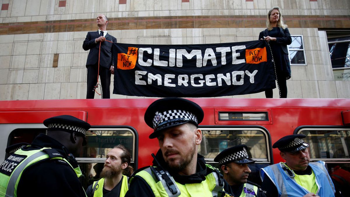 Más de 400 los detenidos en el marco de las protestas contra el cambio climático en Londres