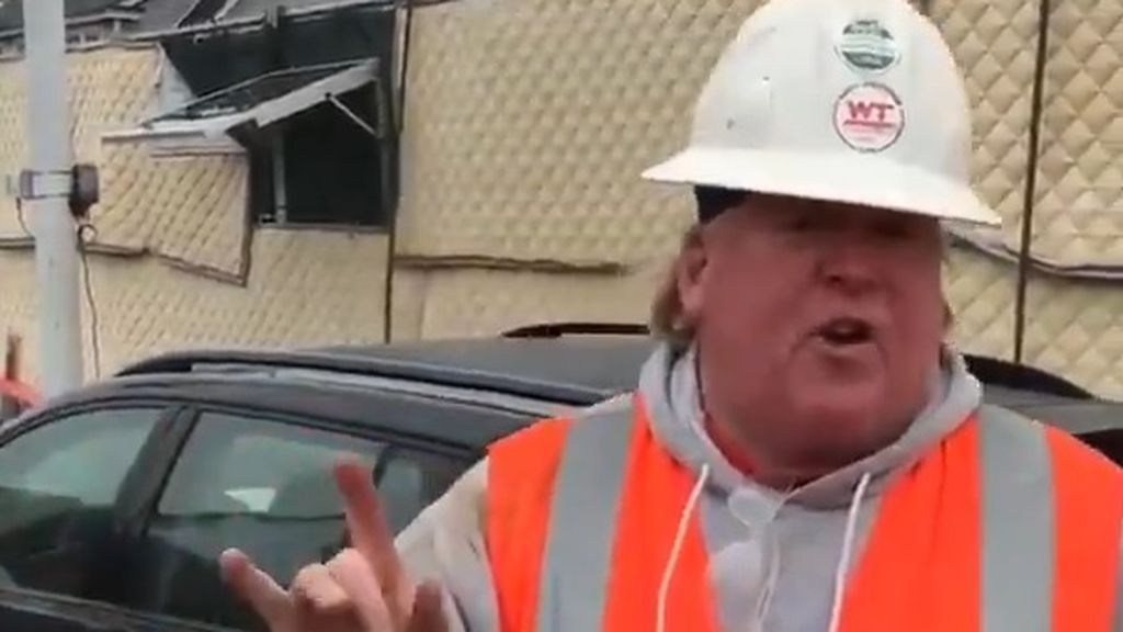 La impresionante imitación de Donald Trump de un obrero