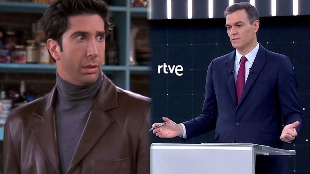 El debate político como si fuera un capítulo de 'Friends': Pedro Sánchez y Ross se parecen demasiado