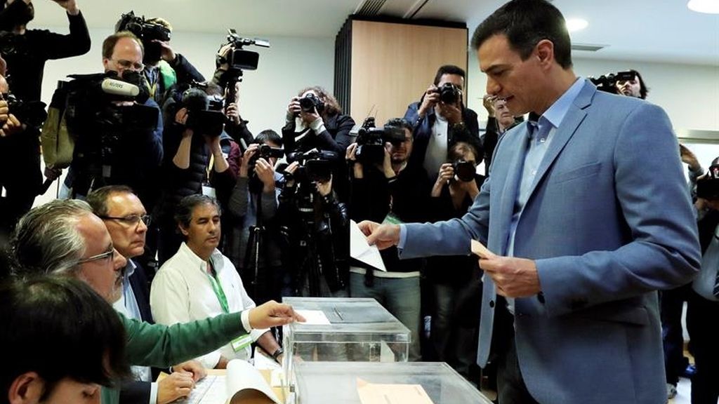 Casado, Rivera, Abascal, Iglesias y Sánchez ya han votado en las elecciones generales