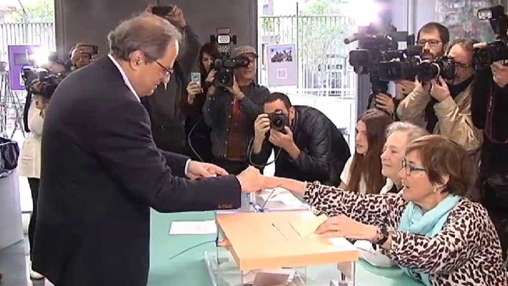Quim Torra anima a votar: "Los catalanes, cuando hay urnas, votamos"
