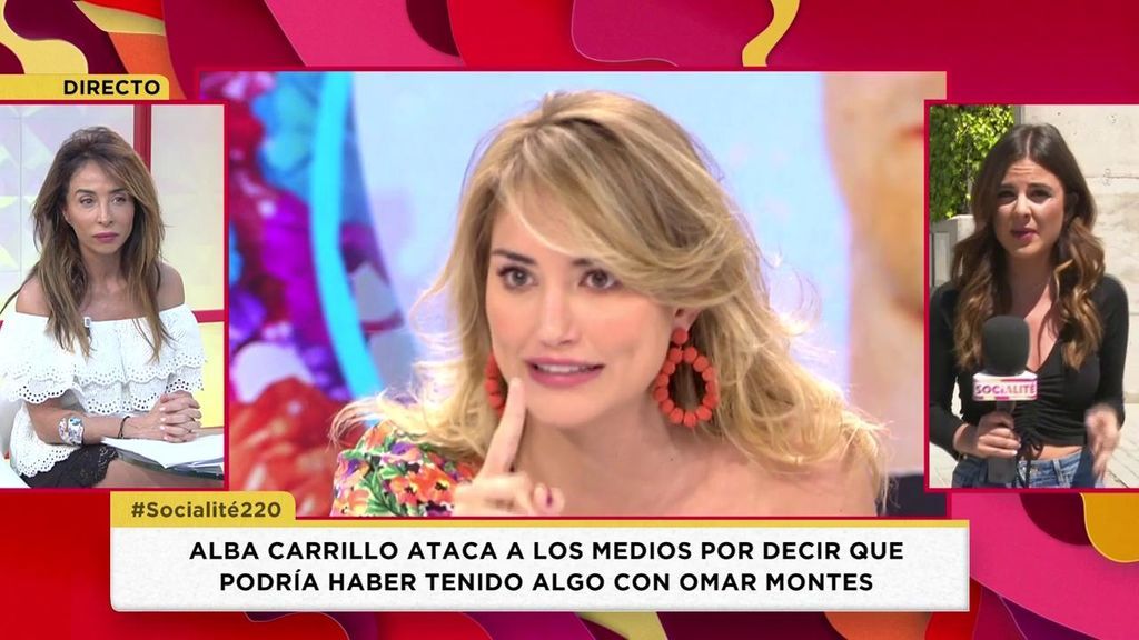 Alba Carrillo desmiente su romance con Omar Montes y zanja su conflicto María Patiño