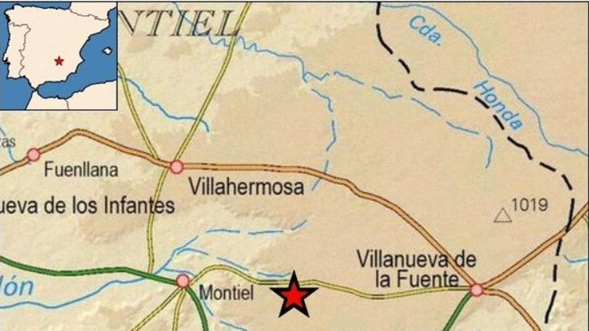 Registran un terremoto de 2,8 grados en Montiel, Ciudad Real