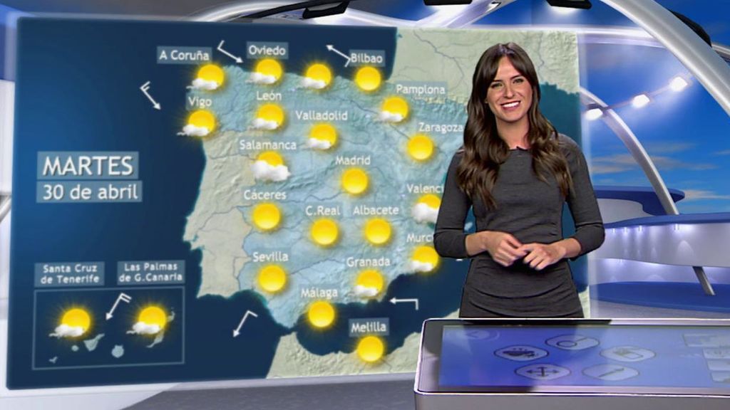 Sol y más de 20ºC en casi todo el país: abril se despide con tiempo anticiclónico