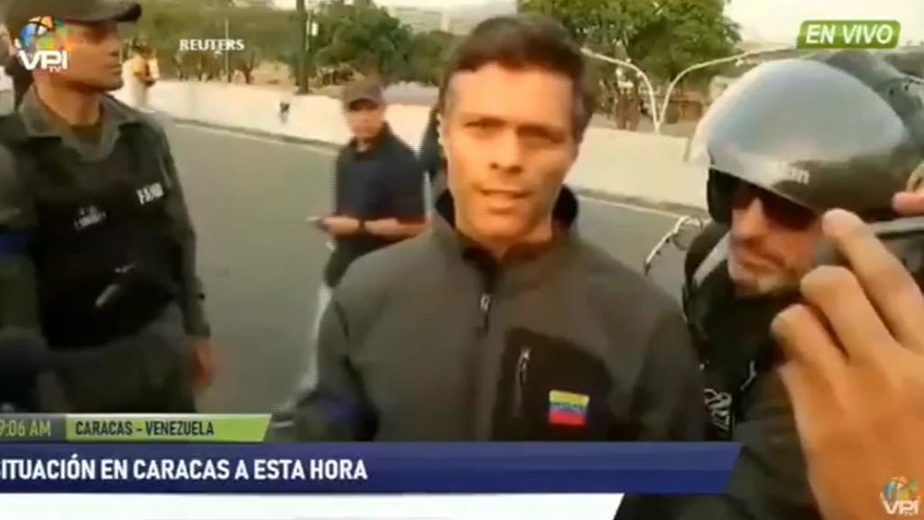Primeras palabras de Leopoldo López tras su liberación por militares afines a Guaidó