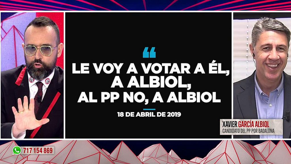 Xavier García Albiol, sobre su polémico vídeo: “Es una campaña transversal en la que se siente representados votantes de otros partidos”