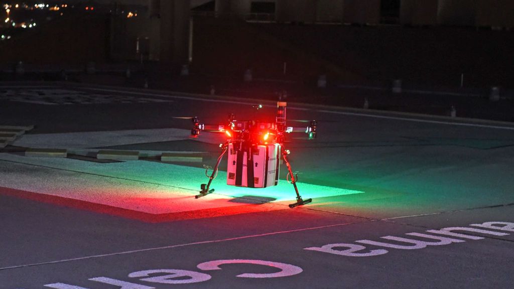Un dron transporta por primera vez un riñón para un trasplante en un hospital de EEUU