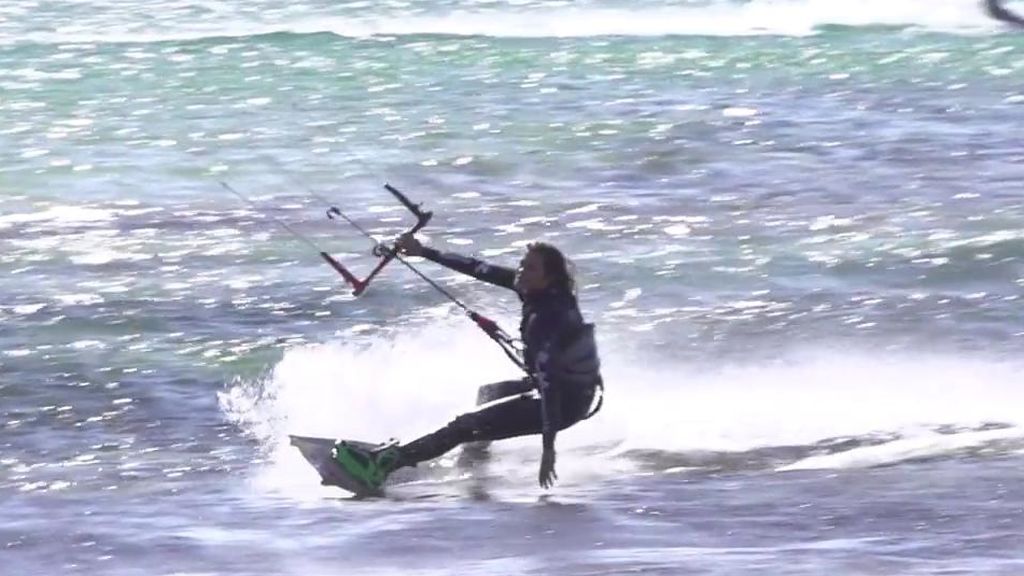 El momento más doloroso de Gisela Pulido sobre una tabla de kitesurf