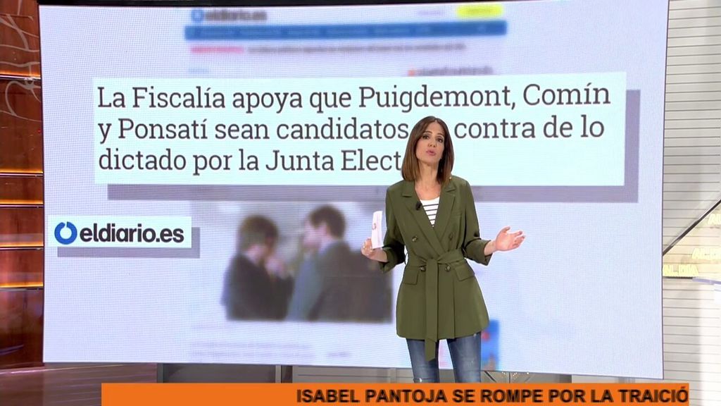 La Fiscalía se muestra a favor de que Puigdemont se presente a las elecciones europeas