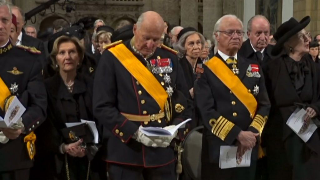 Los reyes eméritos asisten al funeral del gran duque Juan de Luxemburgo, fallecido a los 98 años