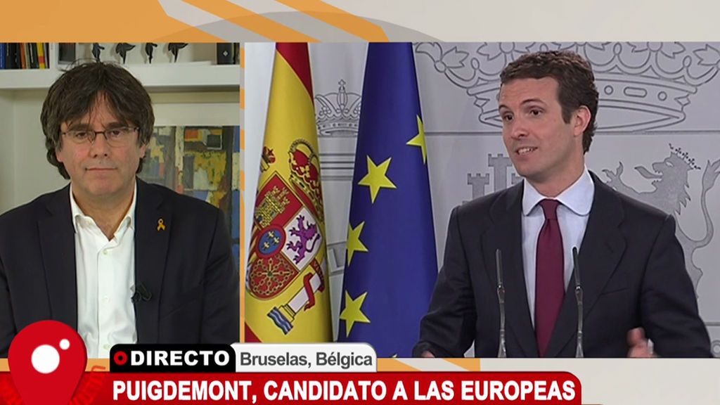 El mensaje de Puigdemont a Casado: "No busques en el Constitucional lo que no te dan la urnas"