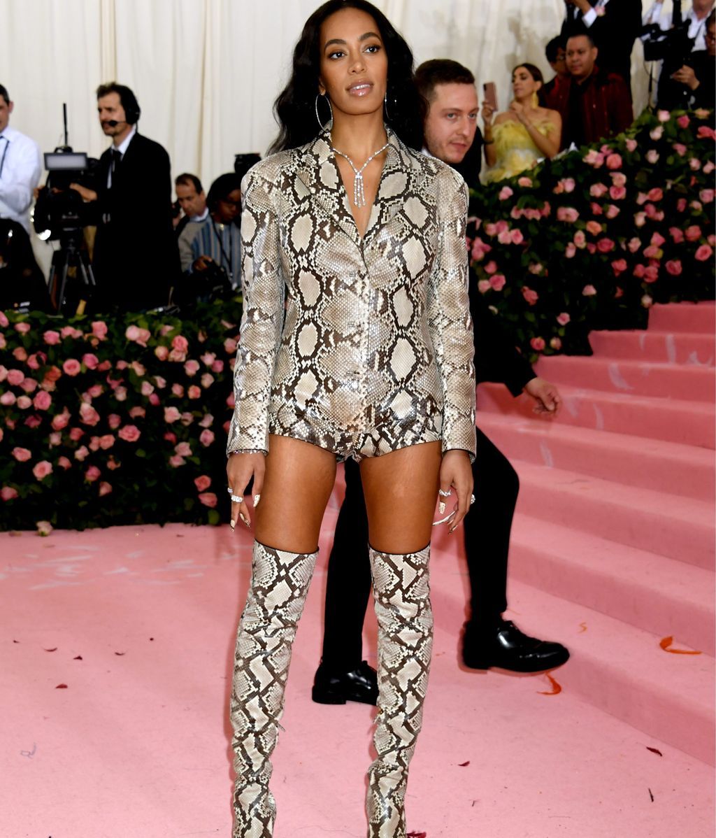 Solange Knowles apostando todo al animal print
