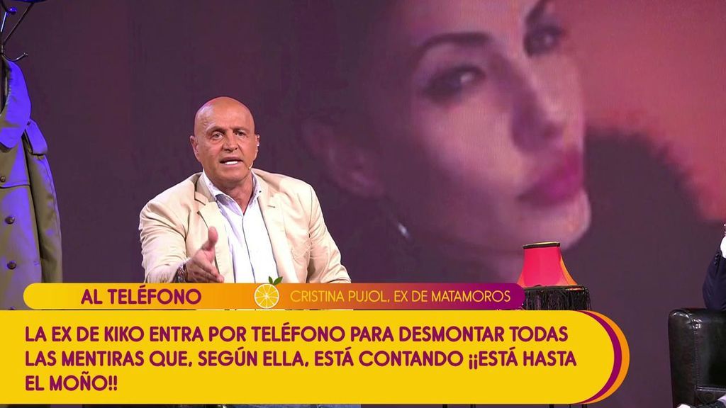 Cristina Pujol contra Kiko Matamoros en directo