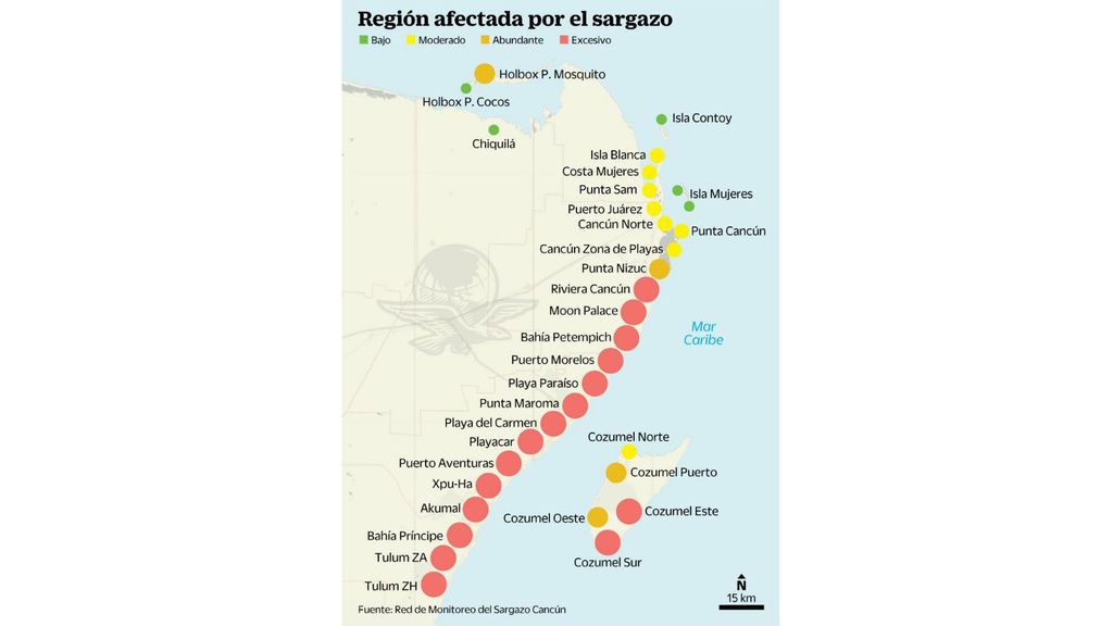 Sistema de alerta temprana de llegada masiva de sargazo