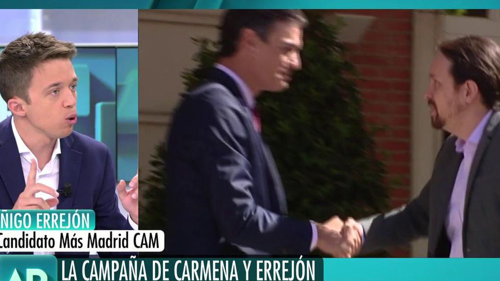Errejón: "La gente votó en abril por un gobierno progresista. Espero que se entiendan rápido"