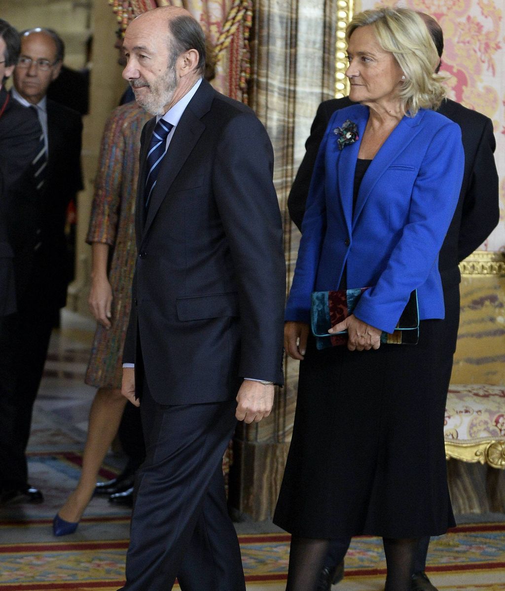 Rubalcaba y su mujer Pilar Goya